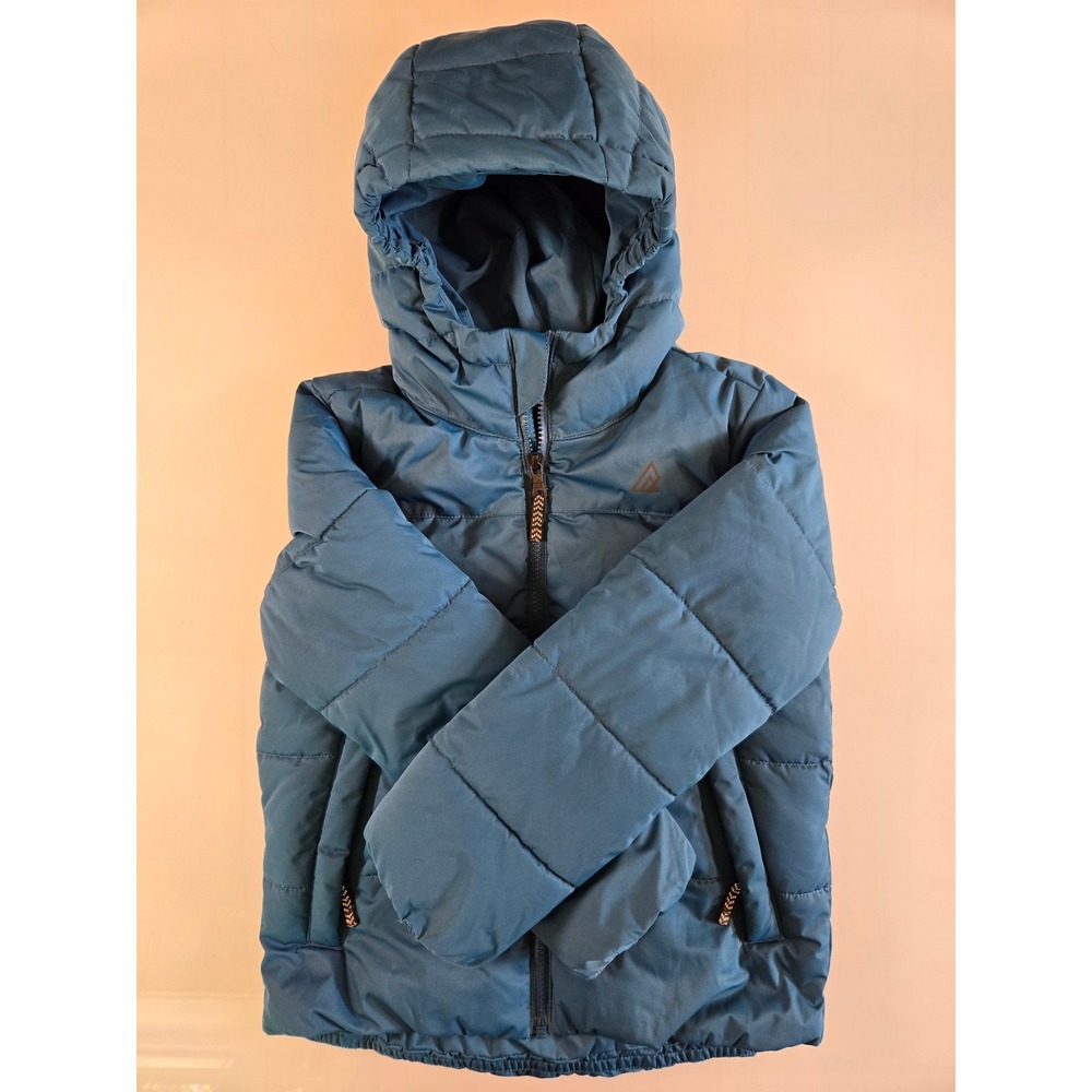 Ripzone Kids Primaloft Puffer Jacket Blue Hooded Quilted Coat Size S/P